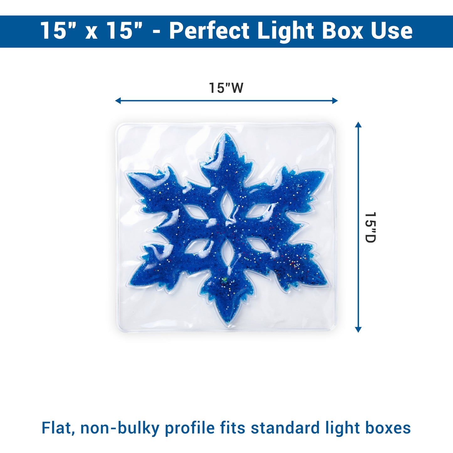 Six Spoke Snow Flake Light Box Gel Pads