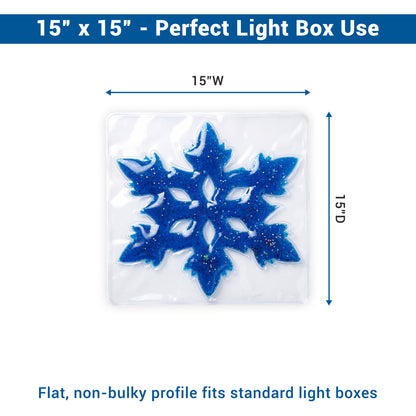Six Spoke Snow Flake Light Box Gel Pads