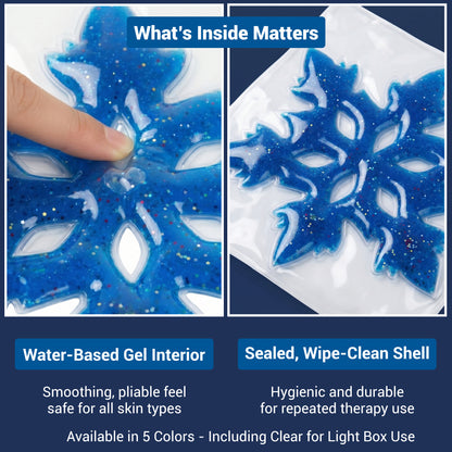 Six Spoke Snow Flake Light Box Gel Pads